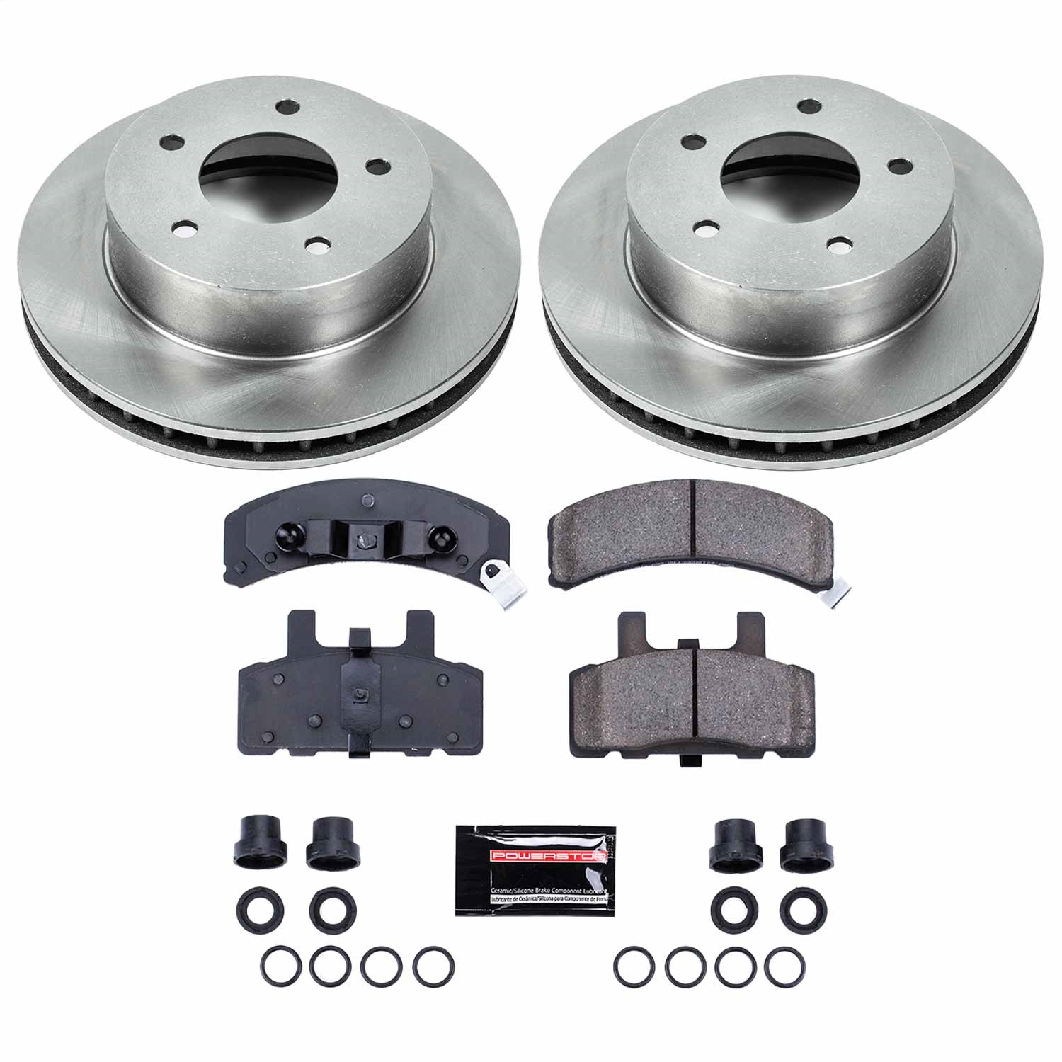 Power Stop - KOE4873 - Front - Disc Brake Pad and Rotor Kit