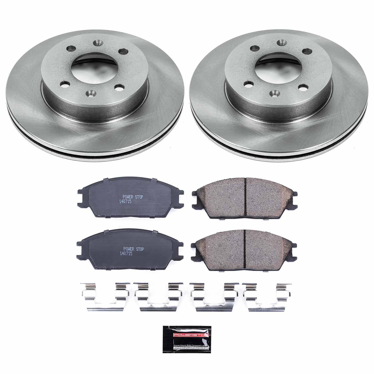 Power Stop - KOE4909 - Front - Disc Brake Pad and Rotor Kit