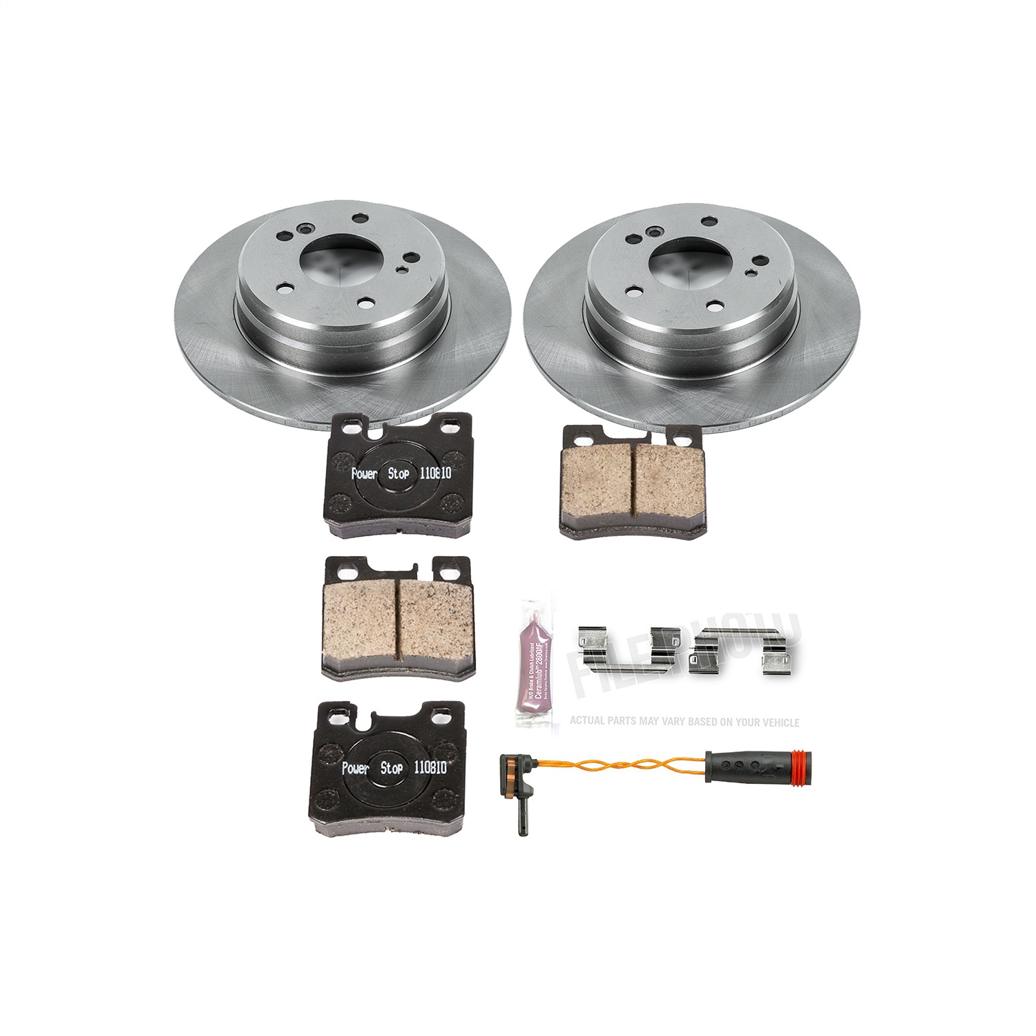 Power Stop - KOE4949 - Rear - Disc Brake Pad and Rotor Kit