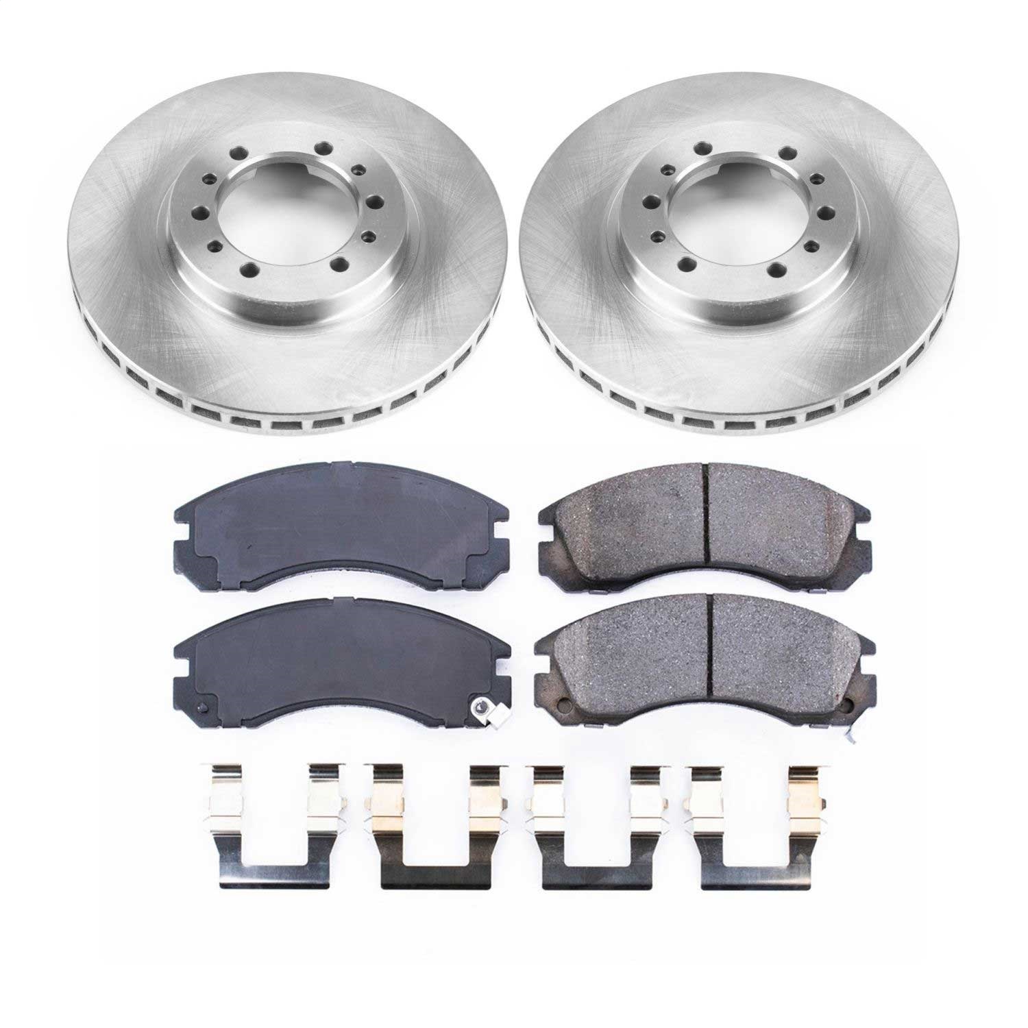 Power Stop - KOE4981 - Front - Disc Brake Pad and Rotor Kit