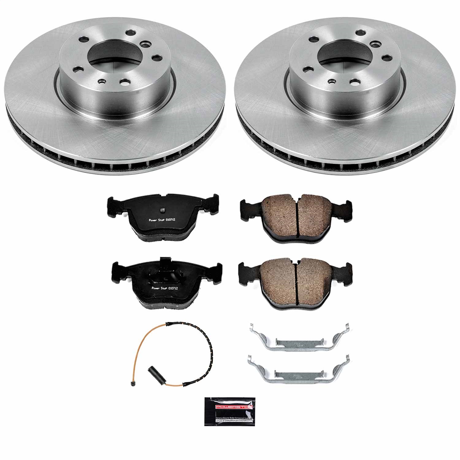 Power Stop - KOE503 - Front - Disc Brake Pad and Rotor Kit