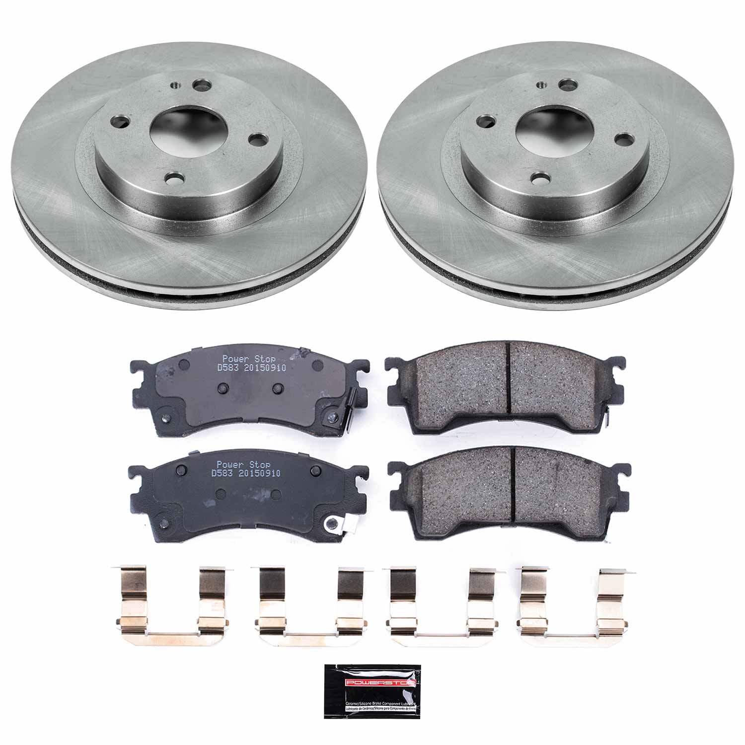 Power Stop - KOE5031 - Front - Disc Brake Pad and Rotor Kit