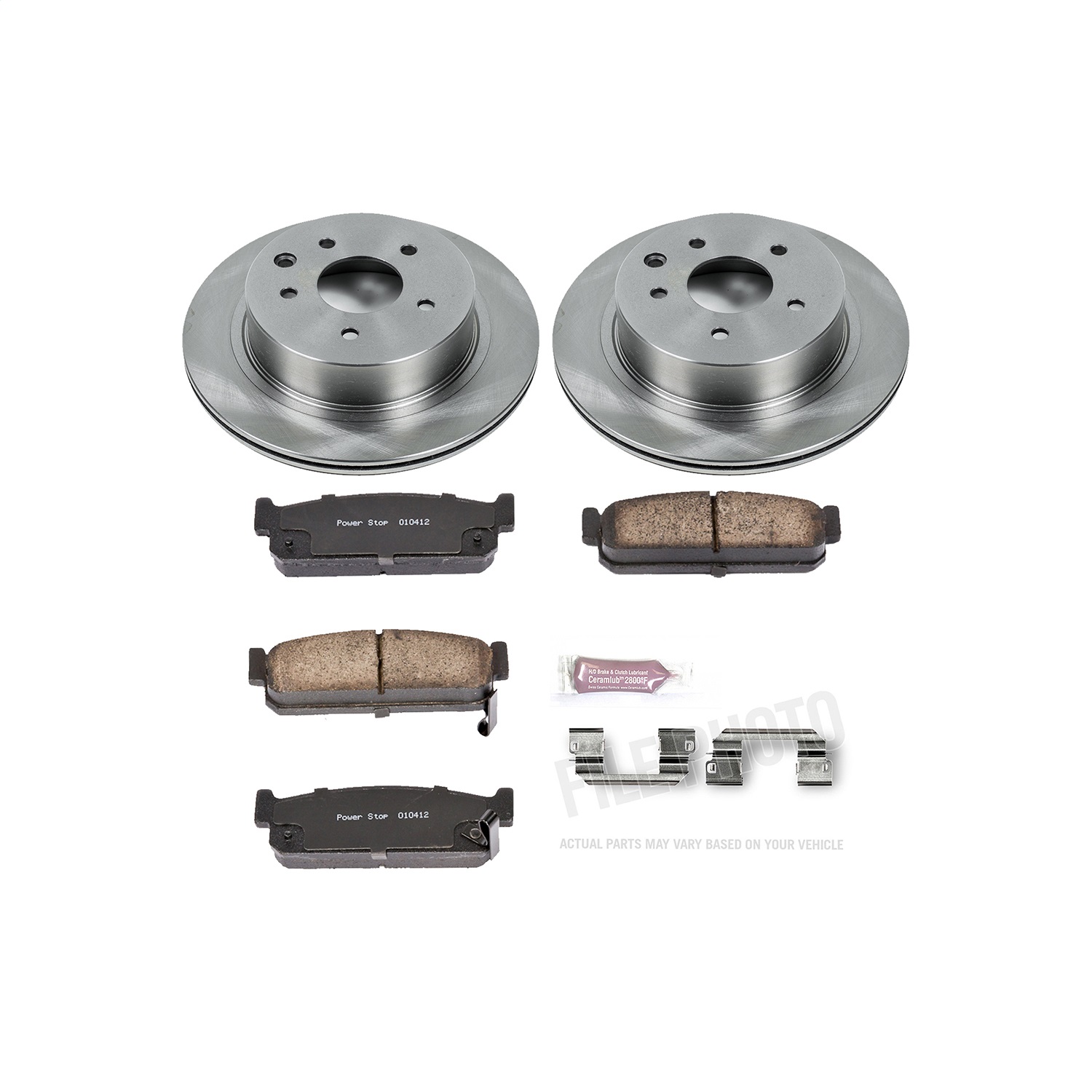 Power Stop - KOE5032 - Rear - Disc Brake Pad and Rotor Kit