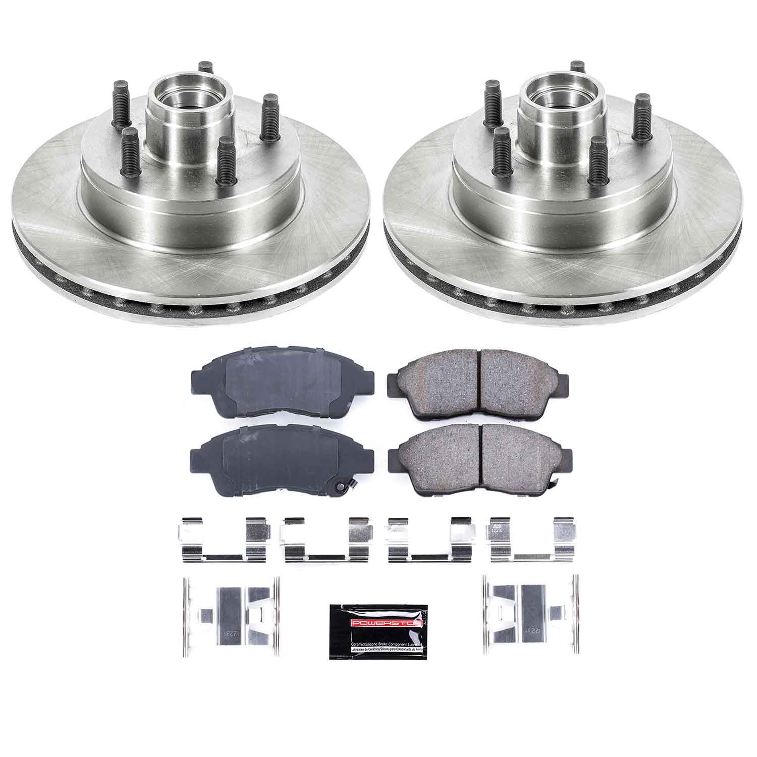 Power Stop - KOE5079 - Front - Disc Brake Pad and Rotor Kit