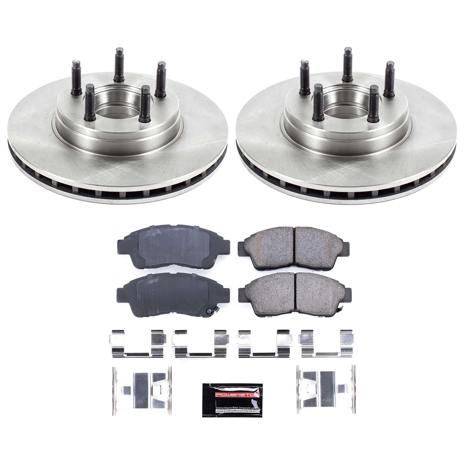 Power Stop - KOE5081 - Front - Disc Brake Pad and Rotor Kit