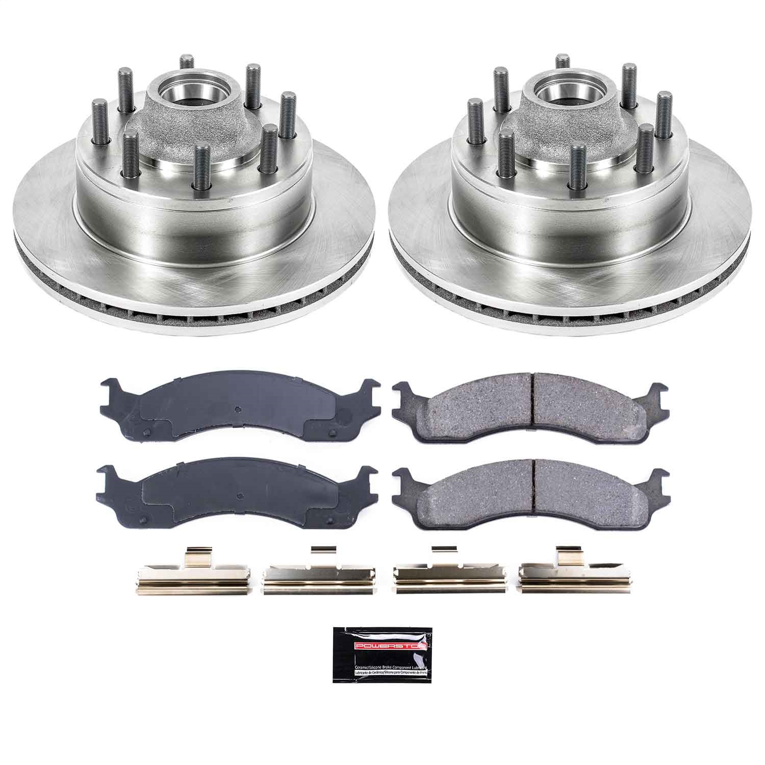 Power Stop - KOE5087 - Front - Disc Brake Pad and Rotor Kit