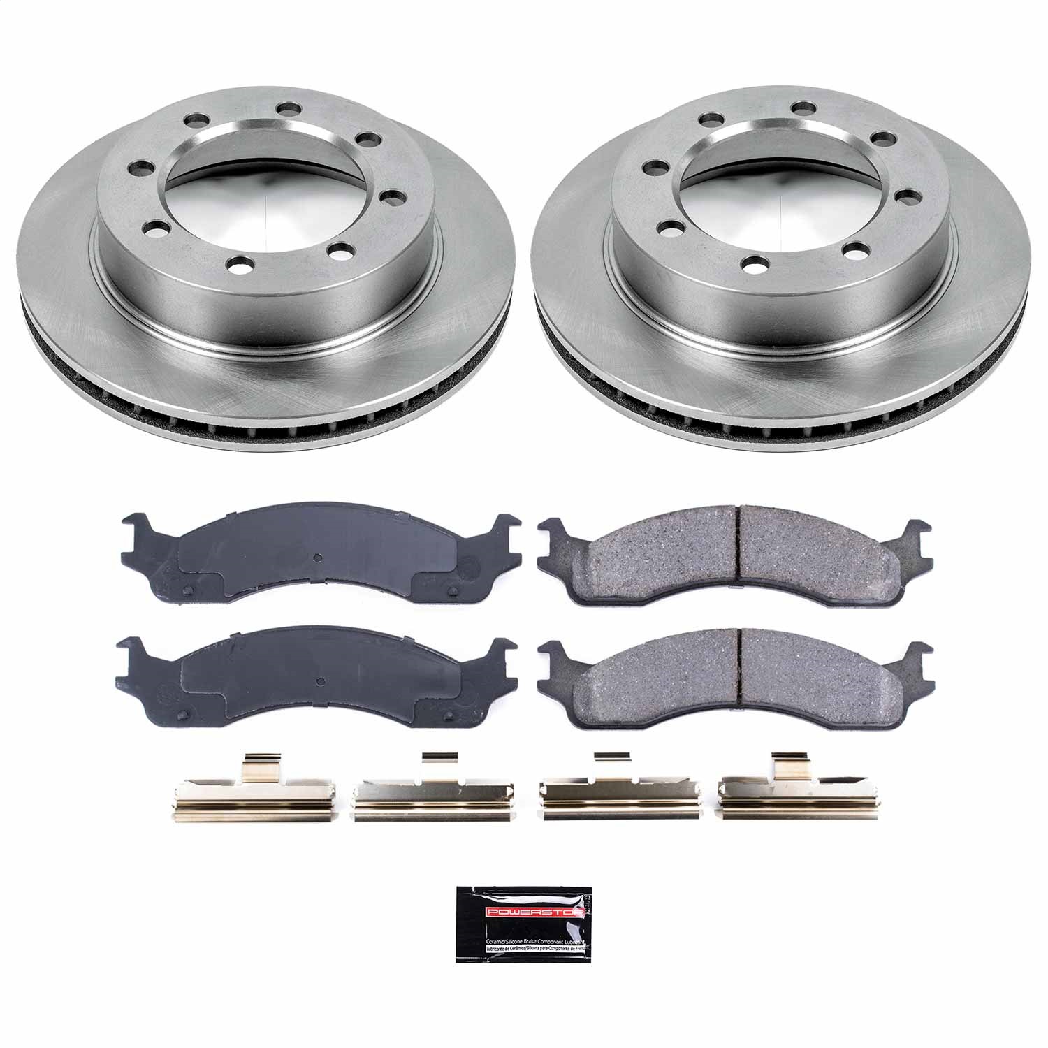 Power Stop - KOE5089 - Front - Disc Brake Pad and Rotor Kit