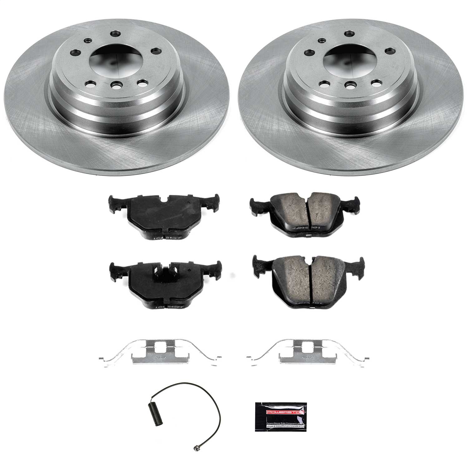 Power Stop - KOE510 - Rear - Disc Brake Pad and Rotor Kit