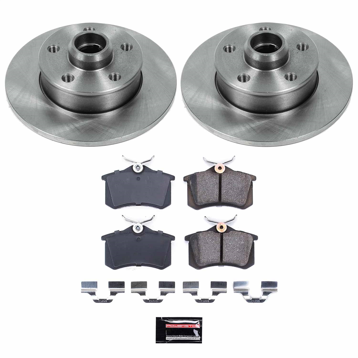 Power Stop - KOE513 - Rear - Disc Brake Pad and Rotor Kit