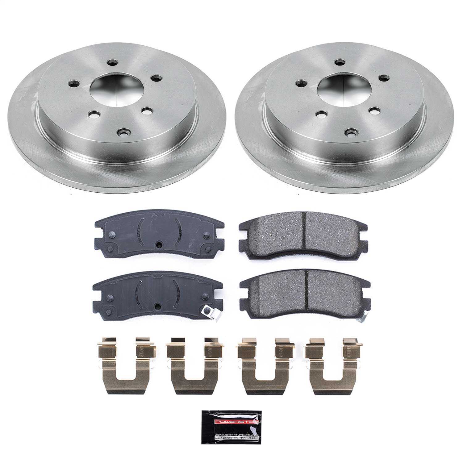 Power Stop - KOE5135 - Rear - Disc Brake Pad and Rotor Kit