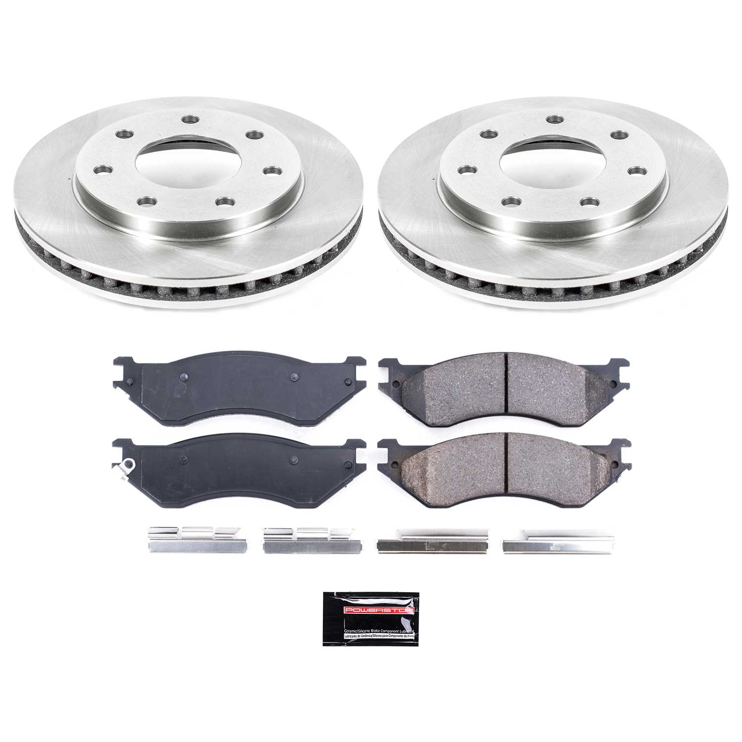 Power Stop - KOE5139 - Front - Disc Brake Pad and Rotor Kit