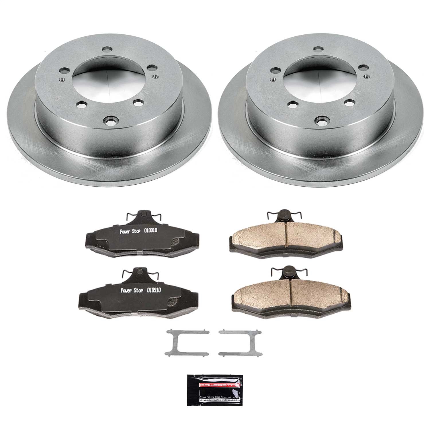 Power Stop - KOE5153 - Rear - Disc Brake Pad and Rotor Kit