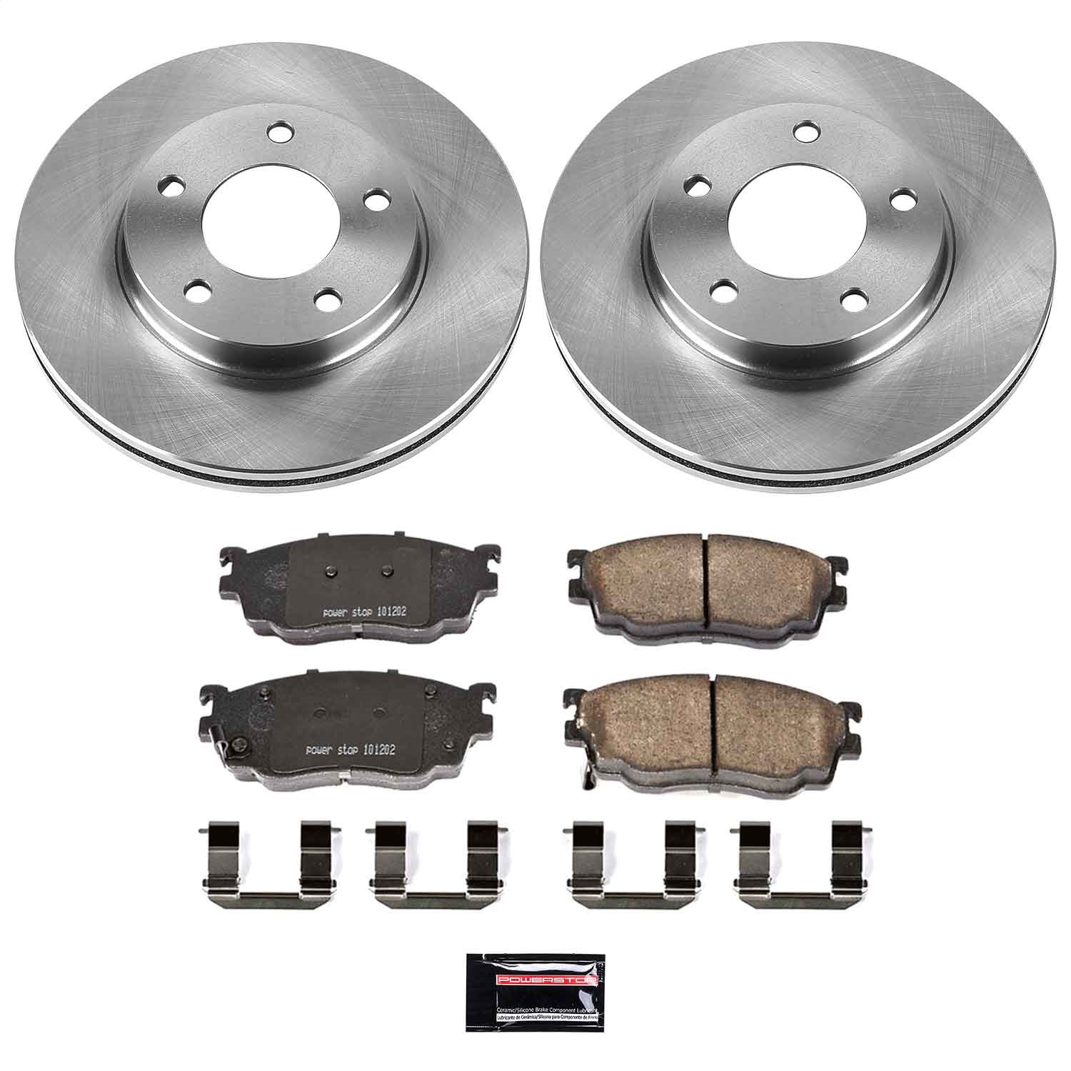 Power Stop - KOE5169 - Front - Disc Brake Pad and Rotor Kit