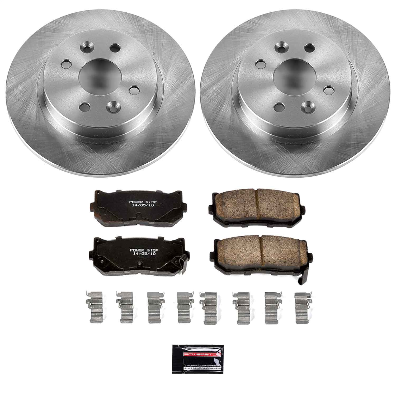 Power Stop - KOE5181 - Rear - Disc Brake Pad and Rotor Kit