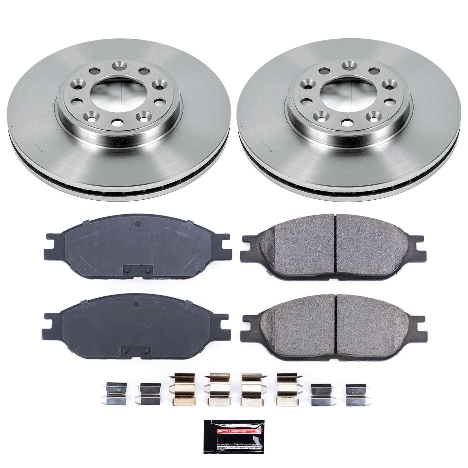 Power Stop - KOE5205 - Front - Disc Brake Pad and Rotor Kit