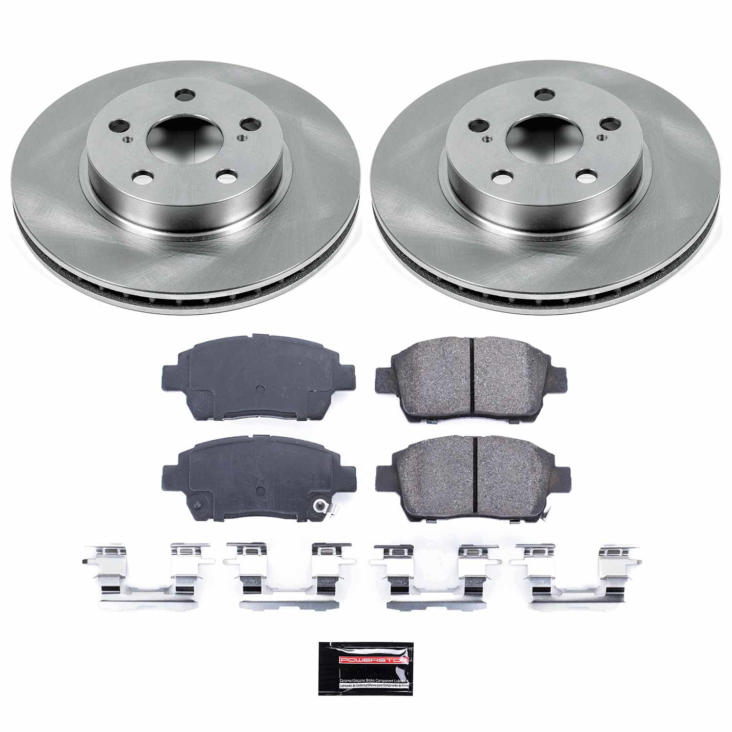 Power Stop - KOE5219 - Front - Disc Brake Pad and Rotor Kit