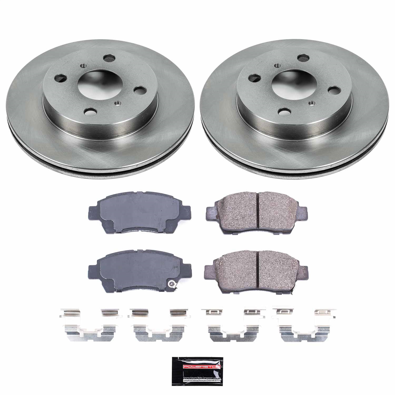 Power Stop - KOE5223 - Front - Disc Brake Pad and Rotor Kit