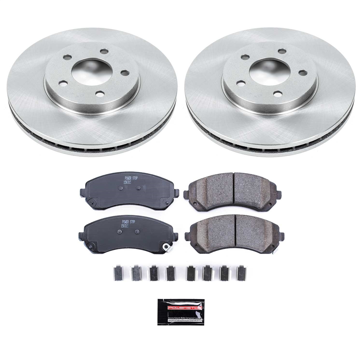 Power Stop - KOE5234 - Front - Disc Brake Pad and Rotor Kit