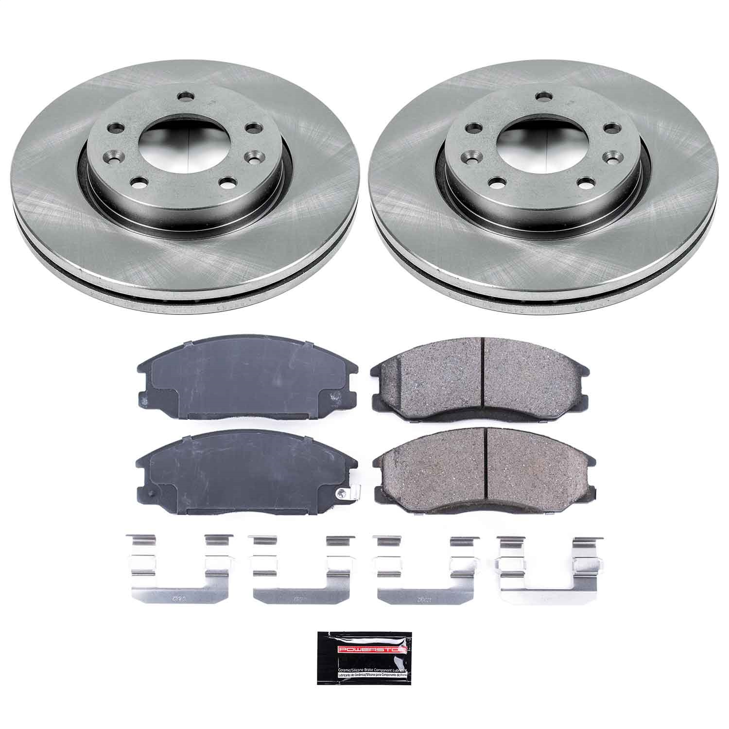 Power Stop - KOE5252 - Front - Disc Brake Pad and Rotor Kit