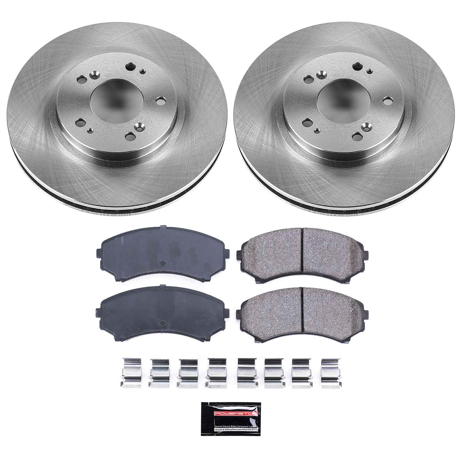 Power Stop - KOE5258 - Front - Disc Brake Pad and Rotor Kit