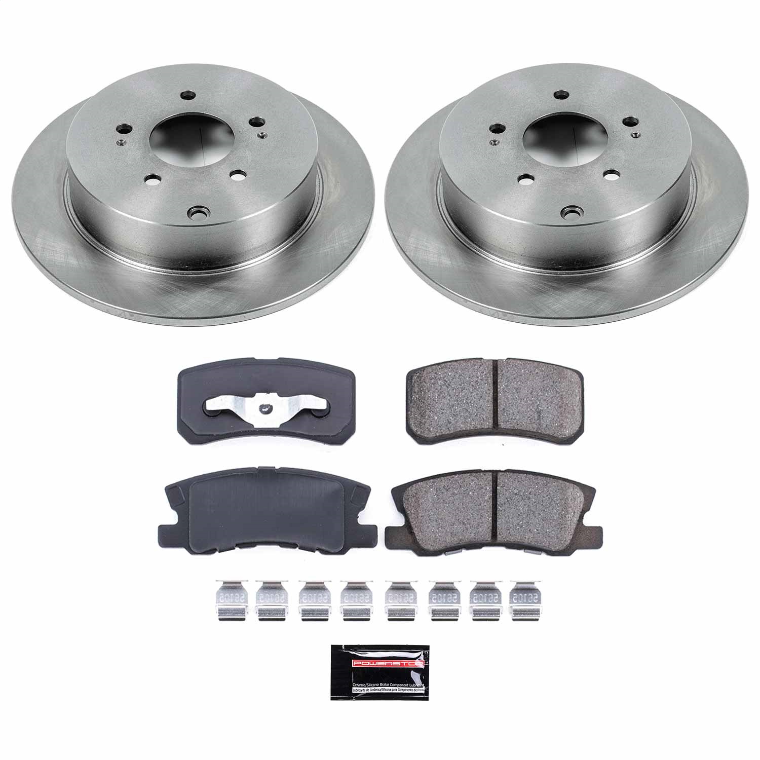 Power Stop - KOE5260 - Rear - Disc Brake Pad and Rotor Kit