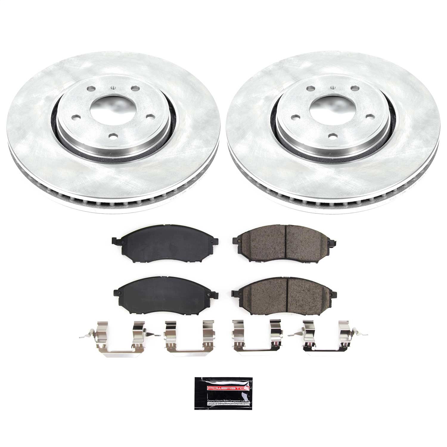 Power Stop - KOE5264 - Front - Disc Brake Pad and Rotor Kit
