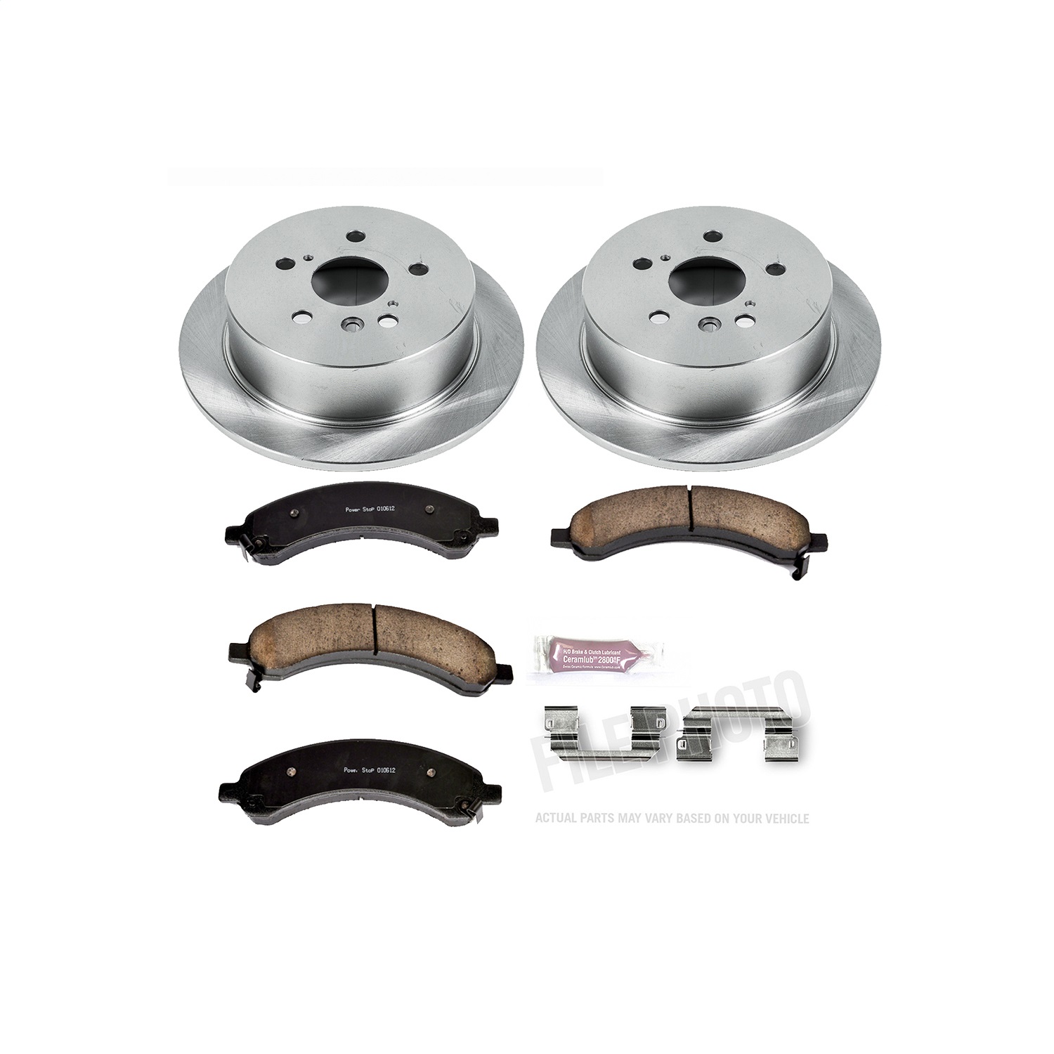 Power Stop - KOE5333 - Rear - Disc Brake Pad and Rotor Kit