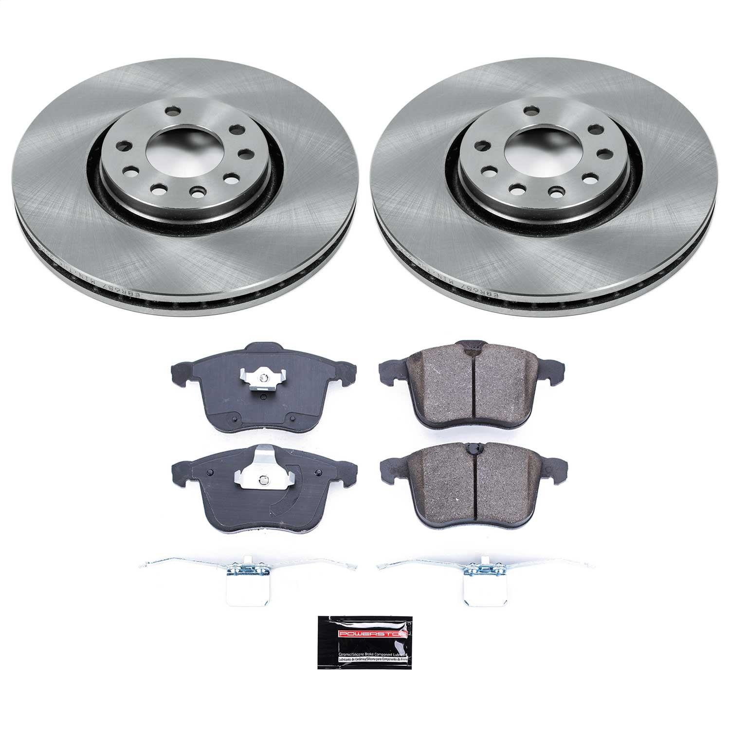Power Stop - KOE5349 - Front - Disc Brake Pad and Rotor Kit
