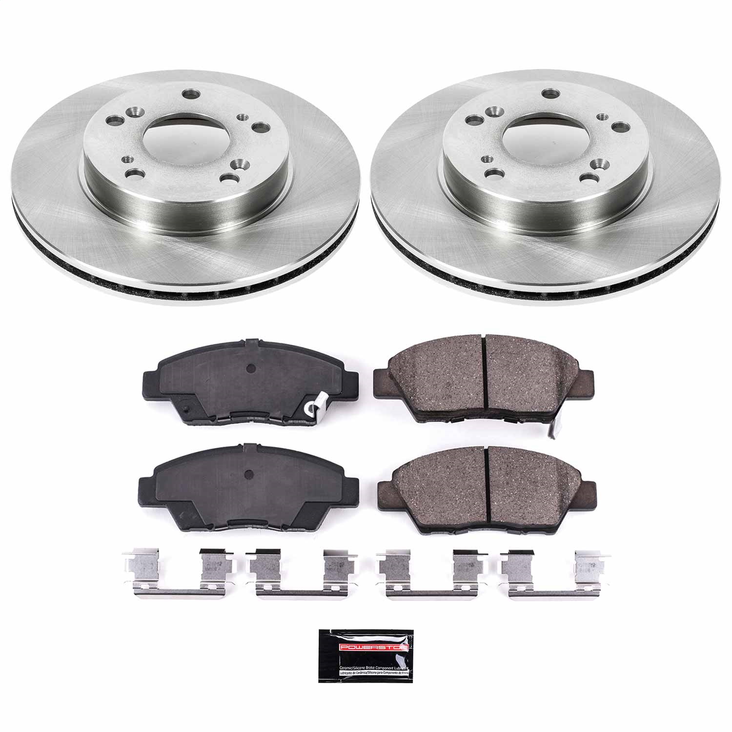 Power Stop - KOE5400 - Front - Disc Brake Pad and Rotor Kit