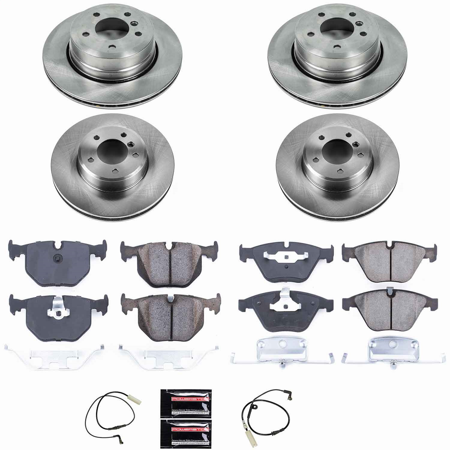 Power Stop - KOE5440 - Front and Rear - Disc Brake Pad and Rotor Kit