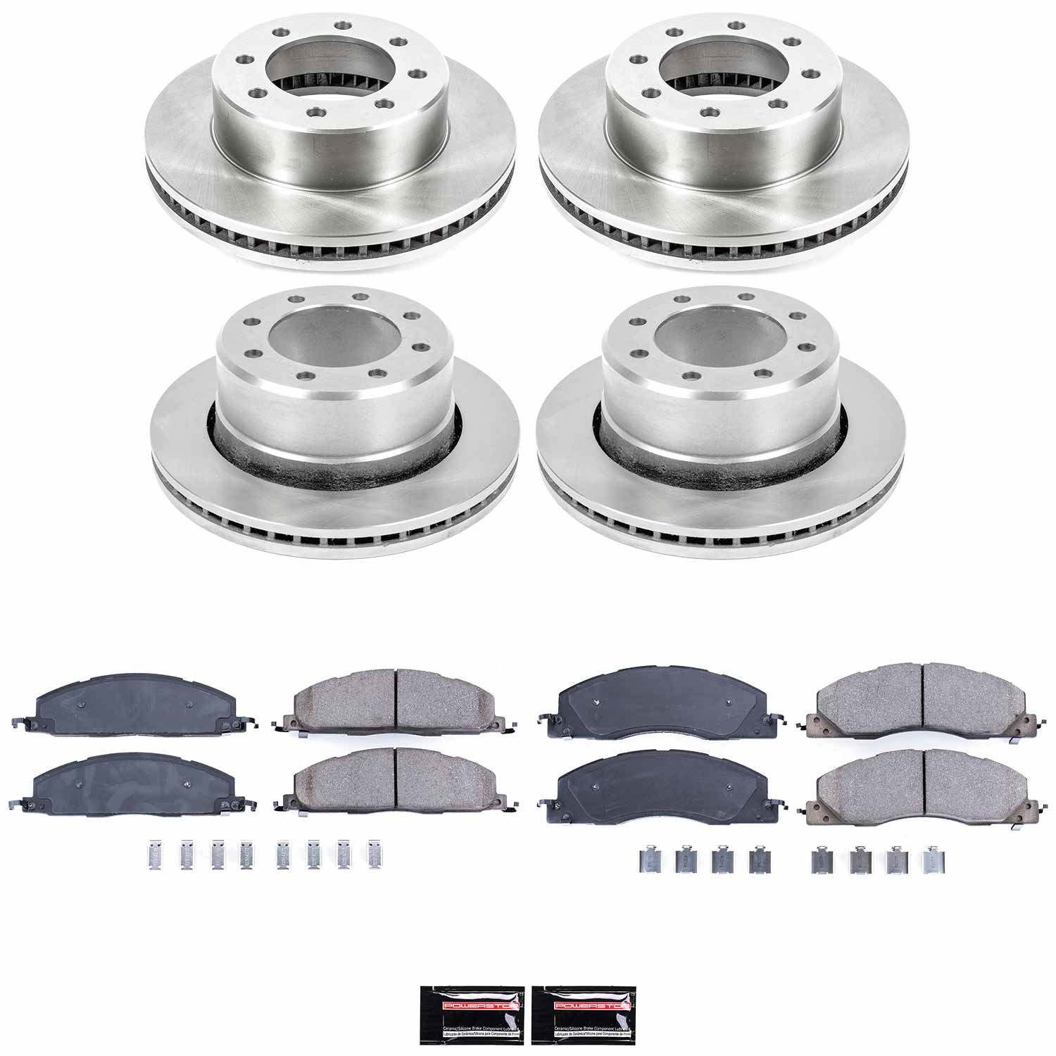Power Stop - KOE5458 - Front and Rear - Disc Brake Pad and Rotor Kit