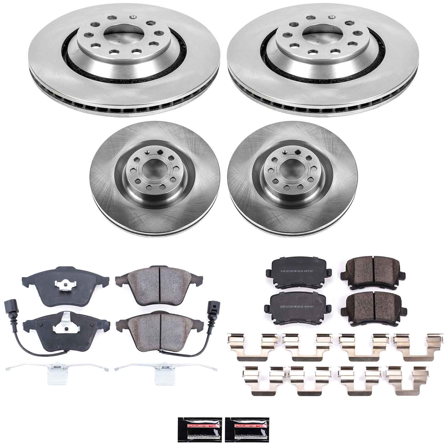 Power Stop - KOE5471 - Front and Rear - Disc Brake Pad and Rotor Kit