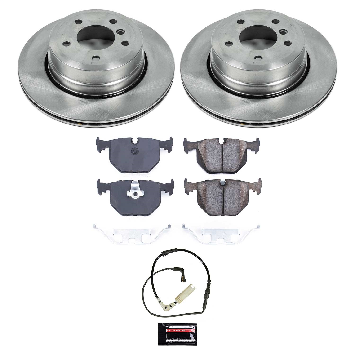 Power Stop - KOE5491 - Rear - Disc Brake Pad and Rotor Kit