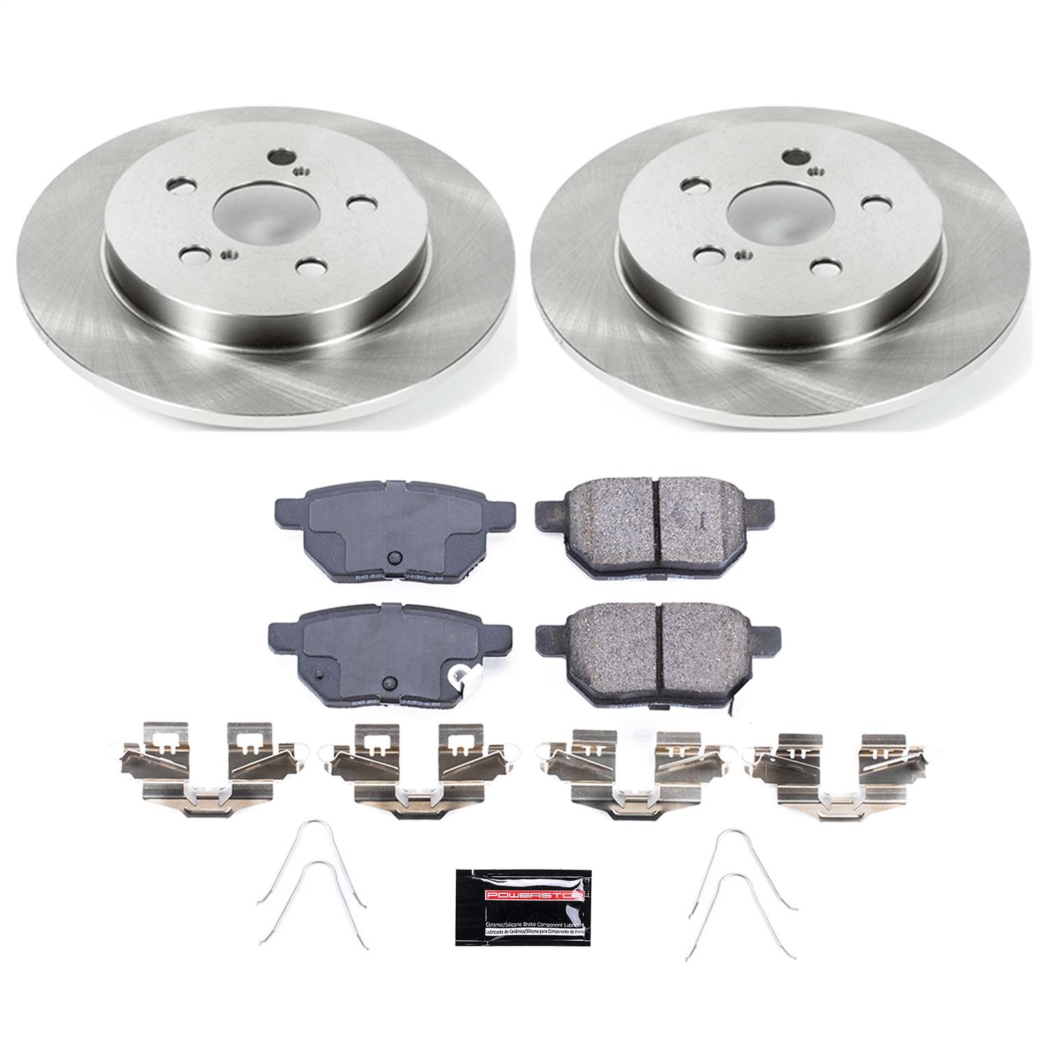 Power Stop - KOE5503 - Rear - Disc Brake Pad and Rotor Kit