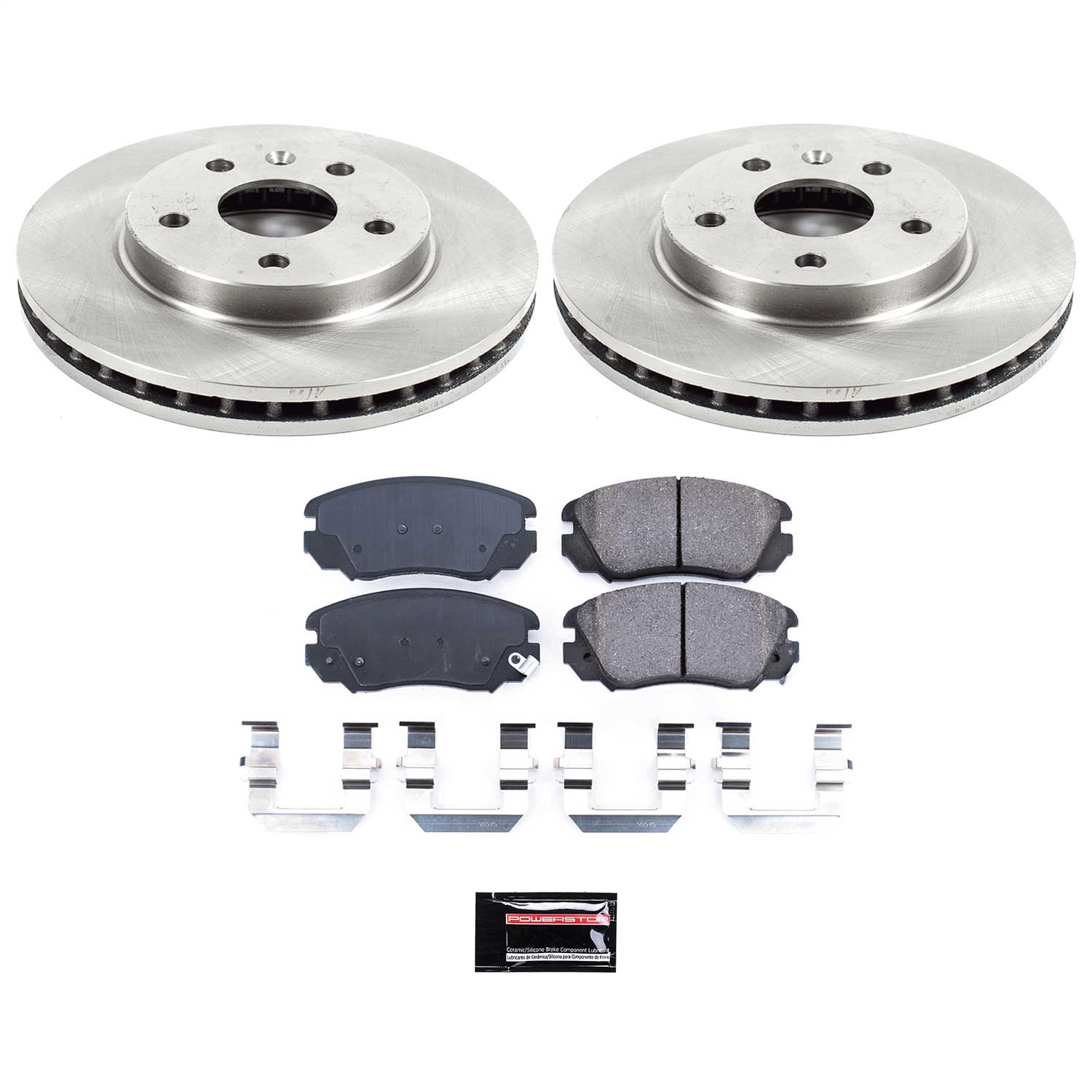 Power Stop - KOE5522 - Front - Disc Brake Pad and Rotor Kit
