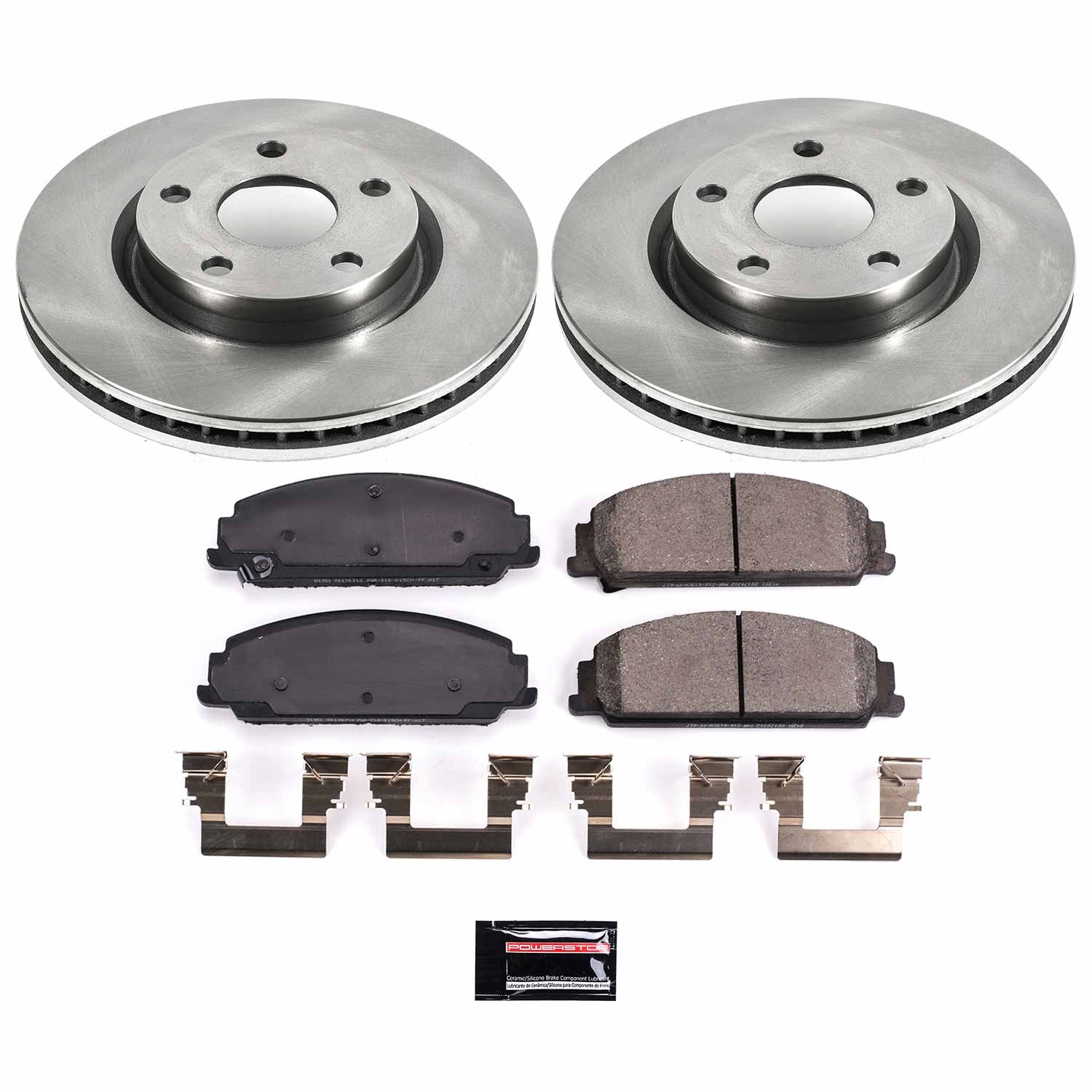 Power Stop - KOE5526 - Front - Disc Brake Pad and Rotor Kit