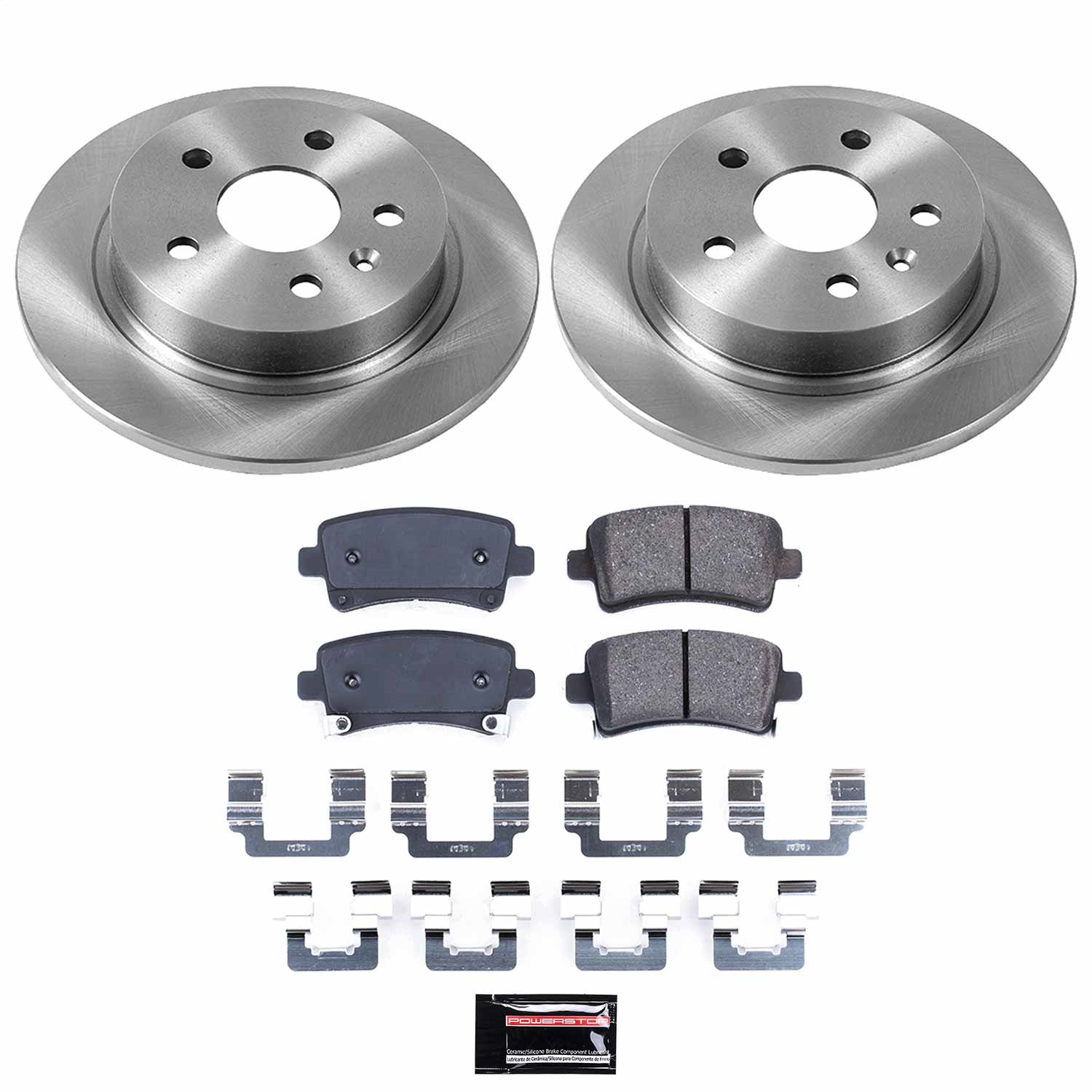 Power Stop - KOE5531 - Rear - Disc Brake Pad and Rotor Kit