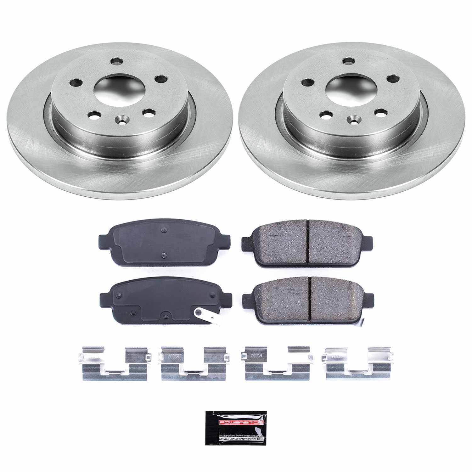 Power Stop - KOE5544 - Rear - Disc Brake Pad and Rotor Kit