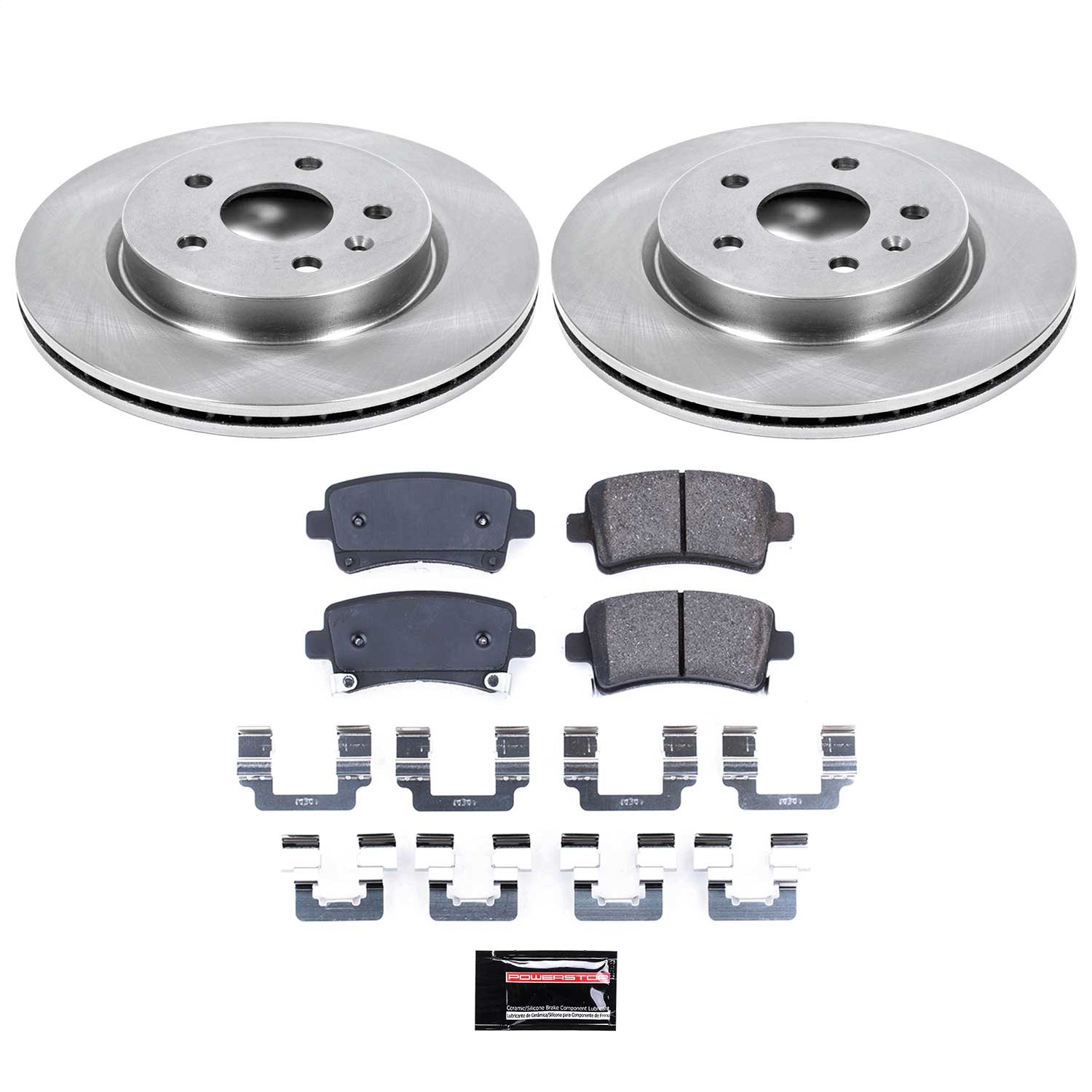 Power Stop - KOE5547 - Rear - Disc Brake Pad and Rotor Kit