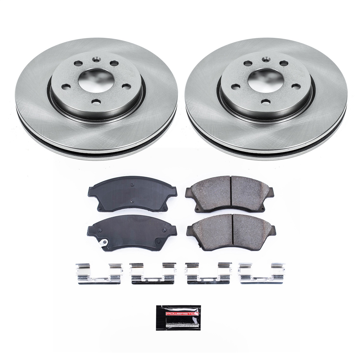 Power Stop - KOE5550 - Front - Disc Brake Pad and Rotor Kit