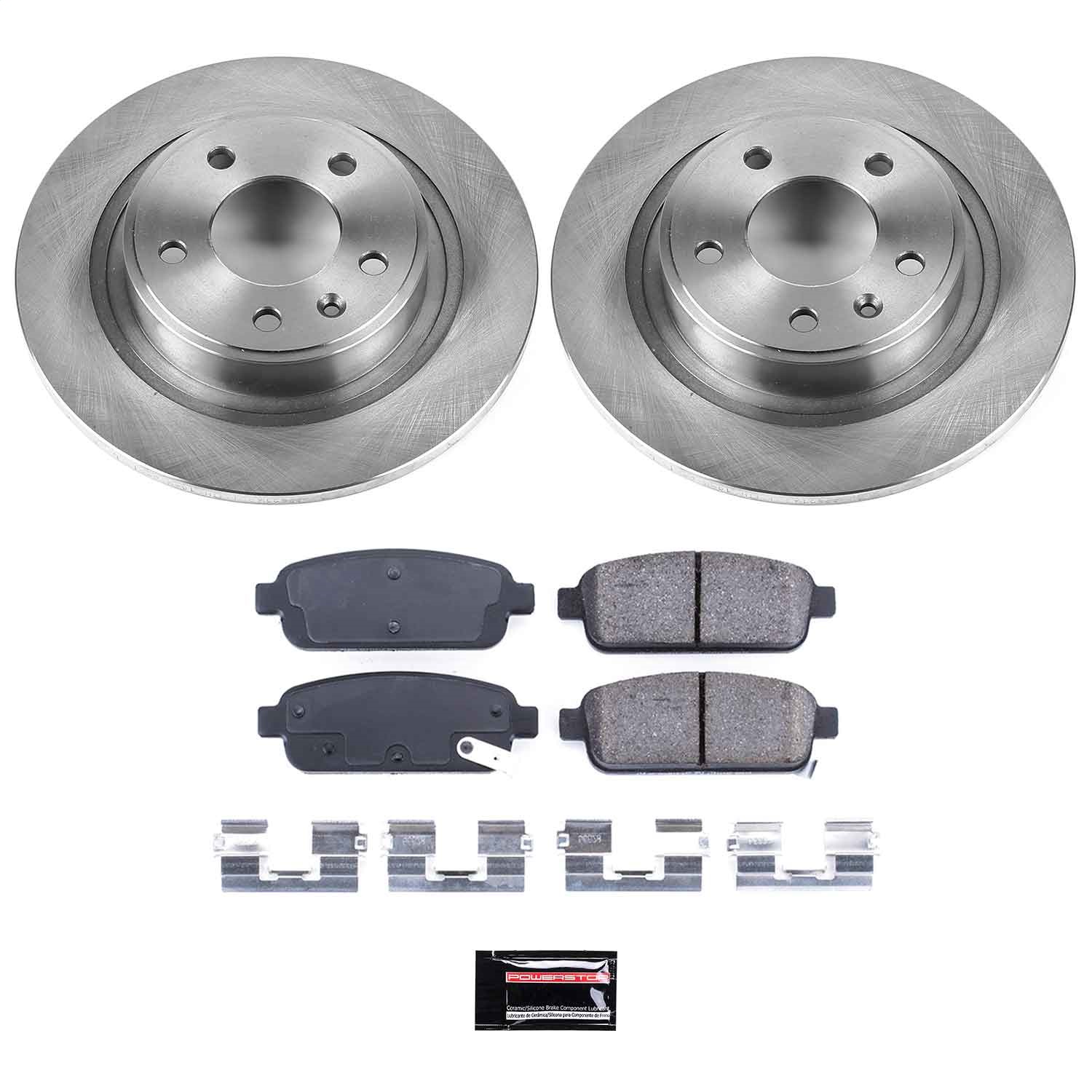 Power Stop - KOE5552 - Rear - Disc Brake Pad and Rotor Kit