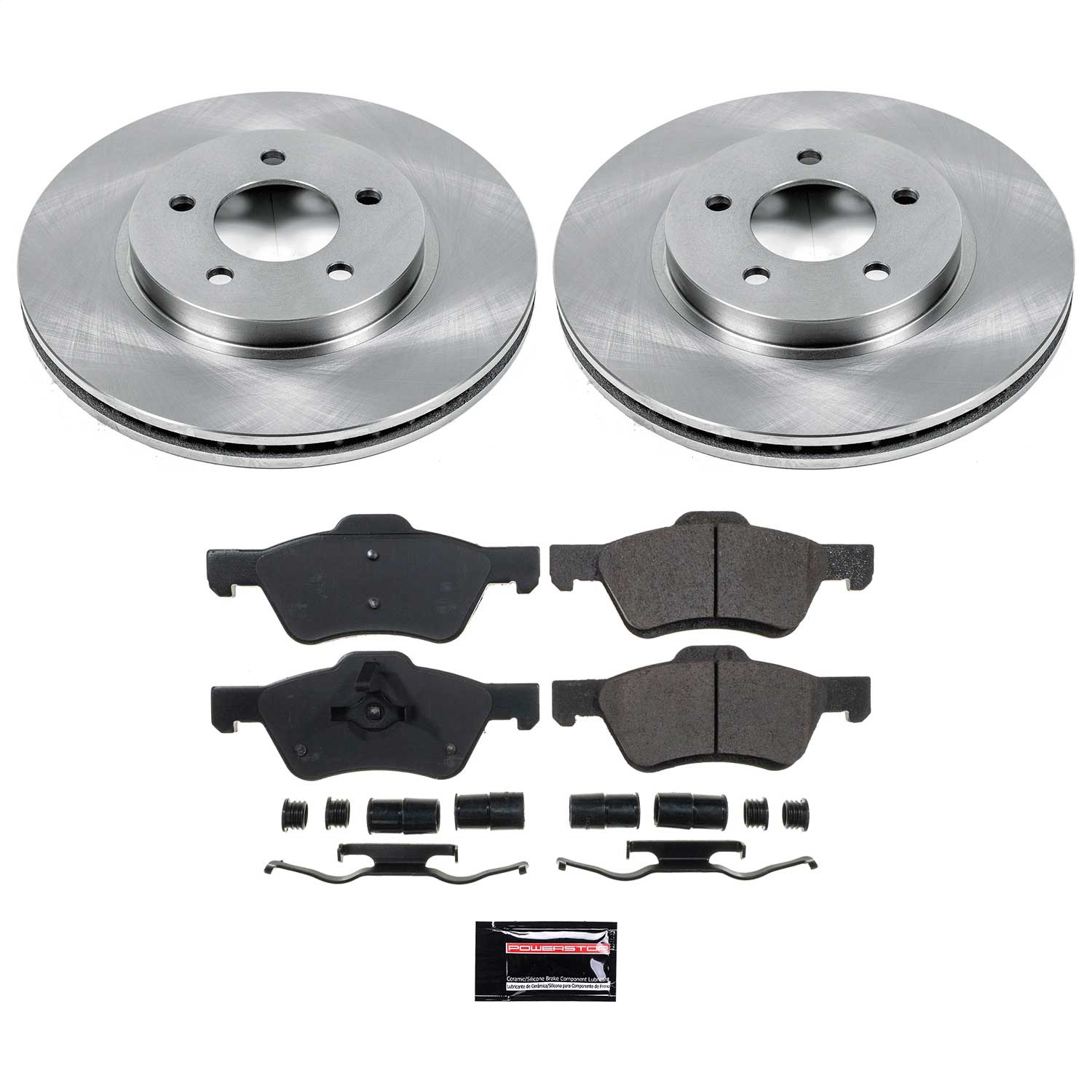 Power Stop - KOE5571 - Front - Disc Brake Pad and Rotor Kit