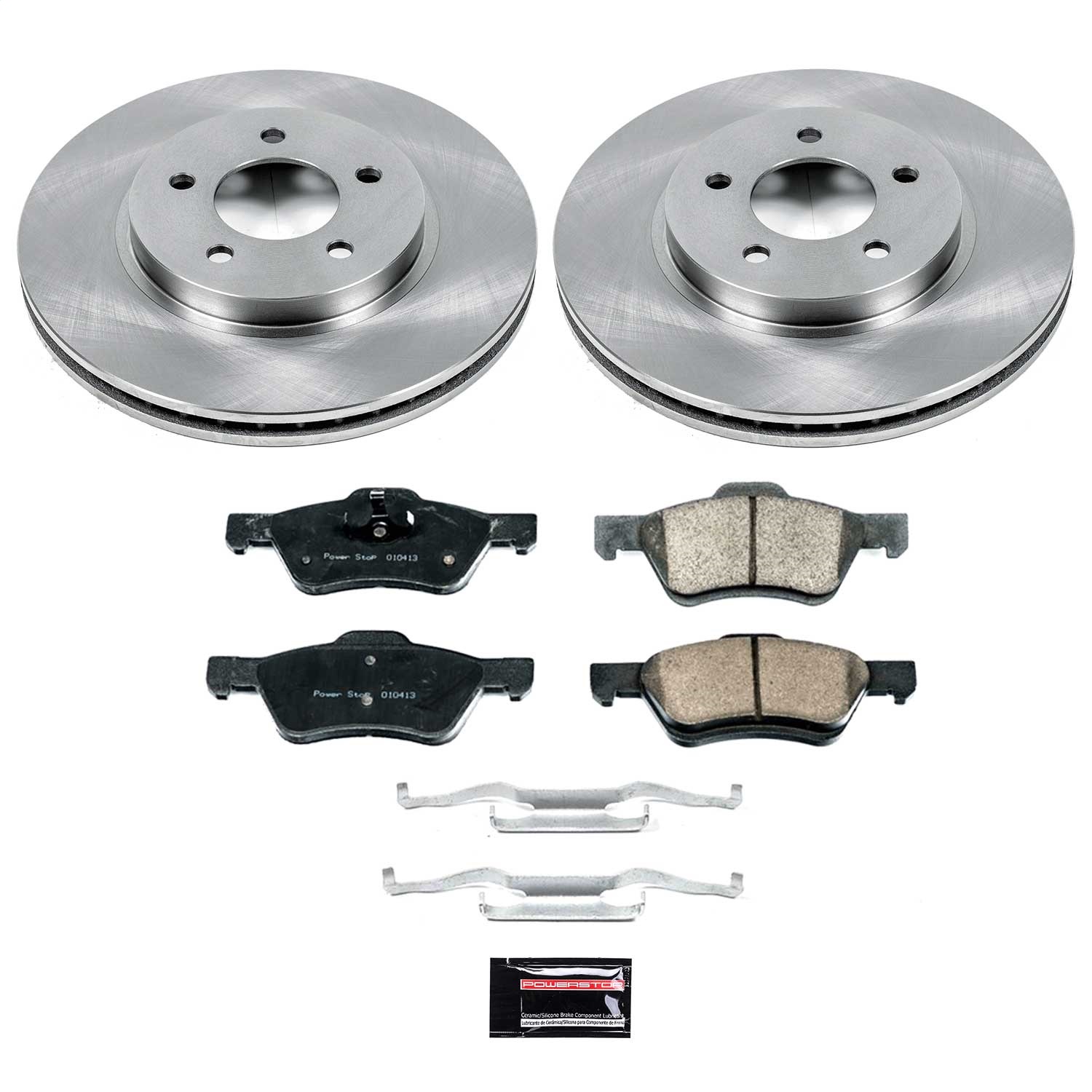 Power Stop - KOE5572 - Front - Disc Brake Pad and Rotor Kit