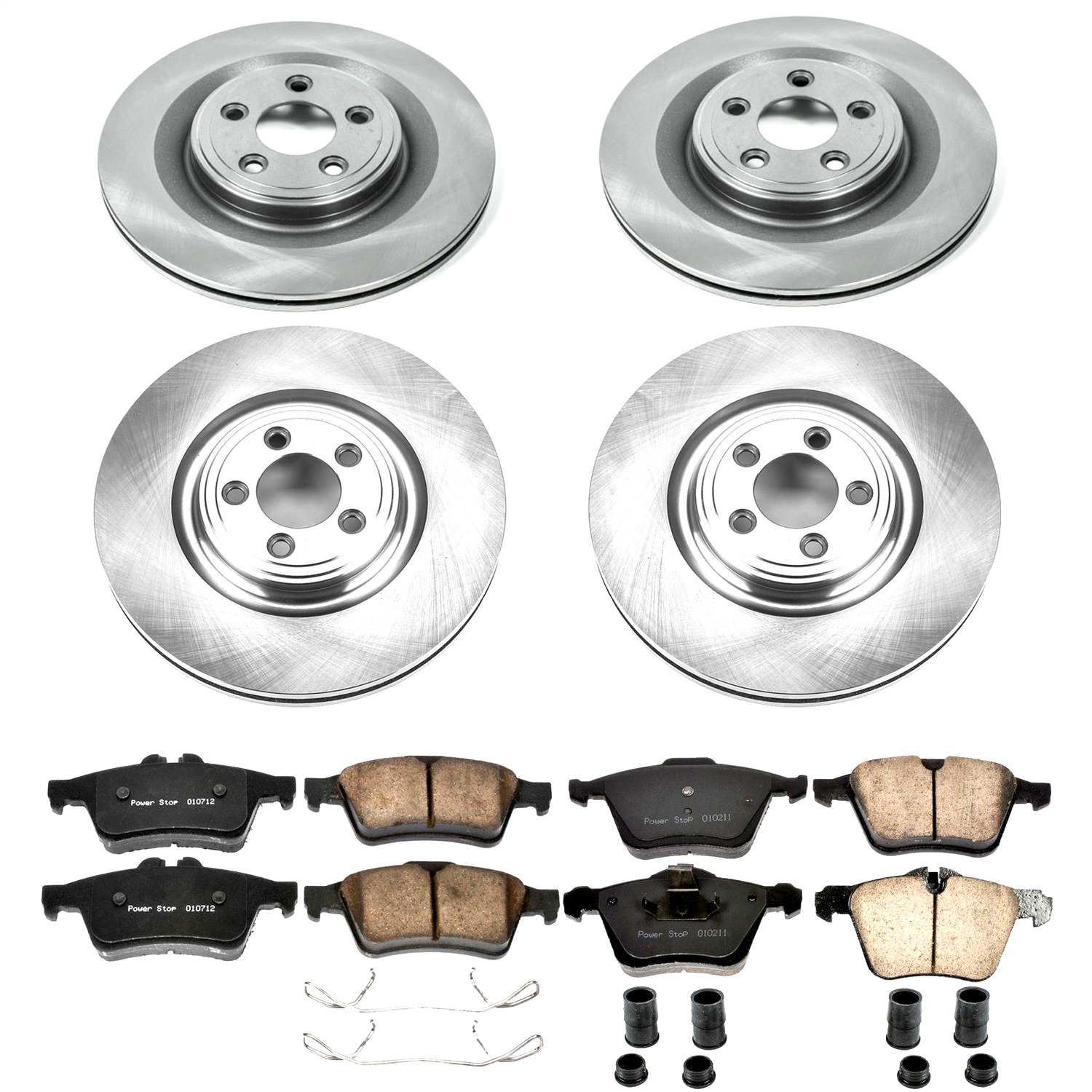 Power Stop - KOE5639 - Front and Rear - Disc Brake Pad and Rotor Kit
