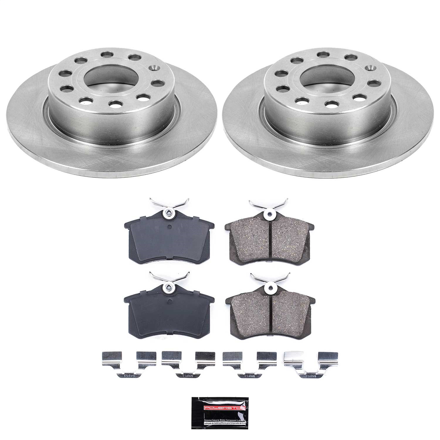 Power Stop - KOE5671 - Rear - Disc Brake Pad and Rotor Kit