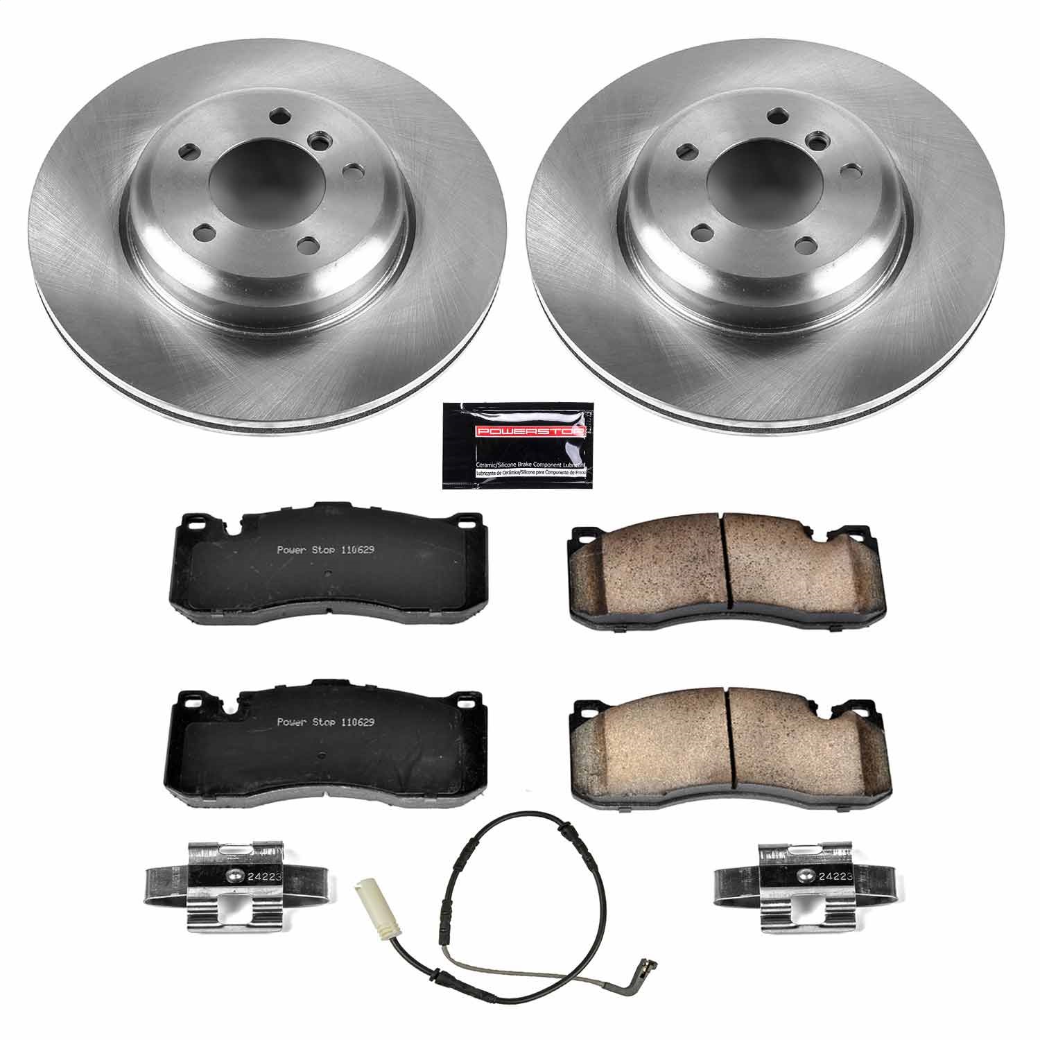 Power Stop - KOE5685 - Front - Disc Brake Pad and Rotor Kit