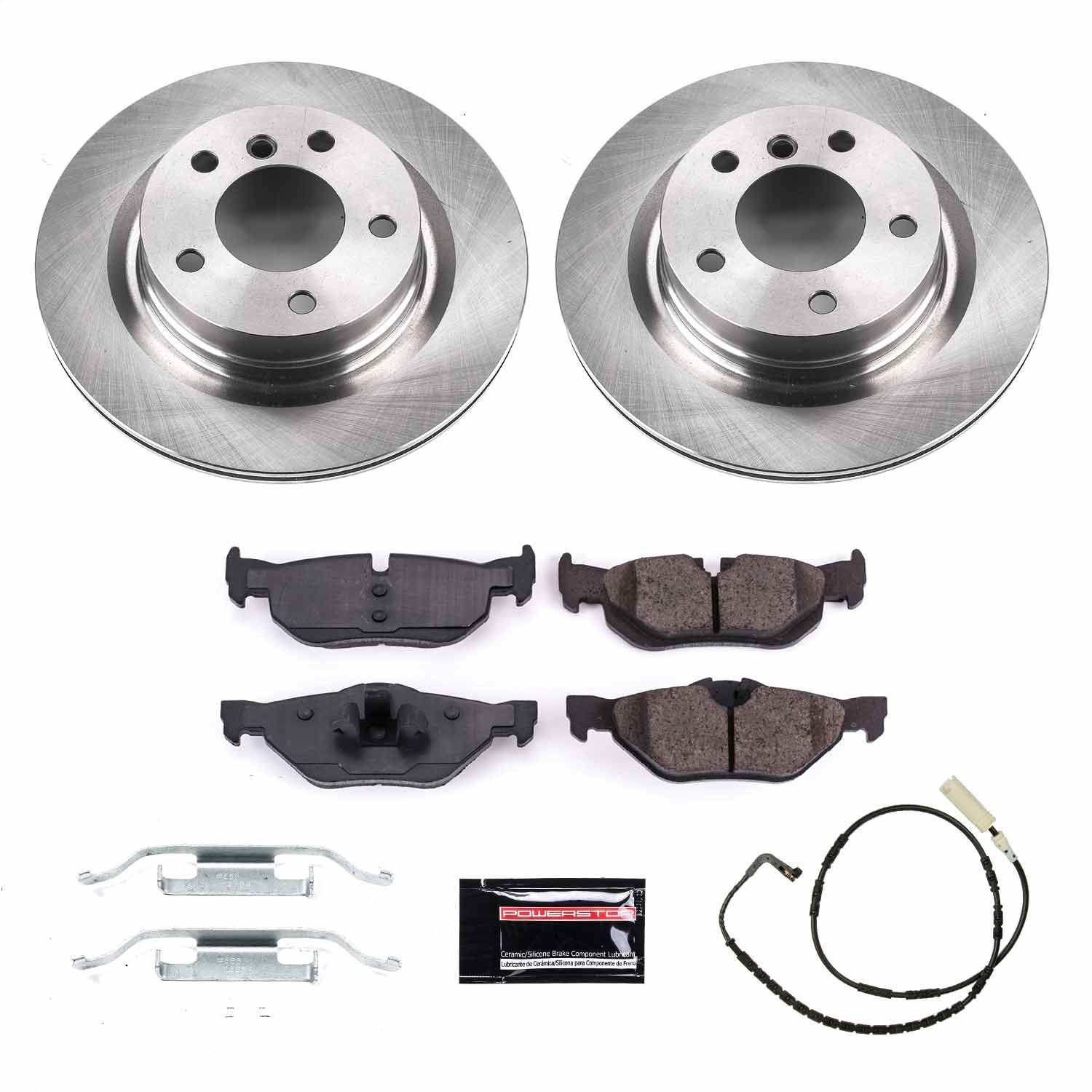 Power Stop - KOE5687 - Rear - Disc Brake Pad and Rotor Kit
