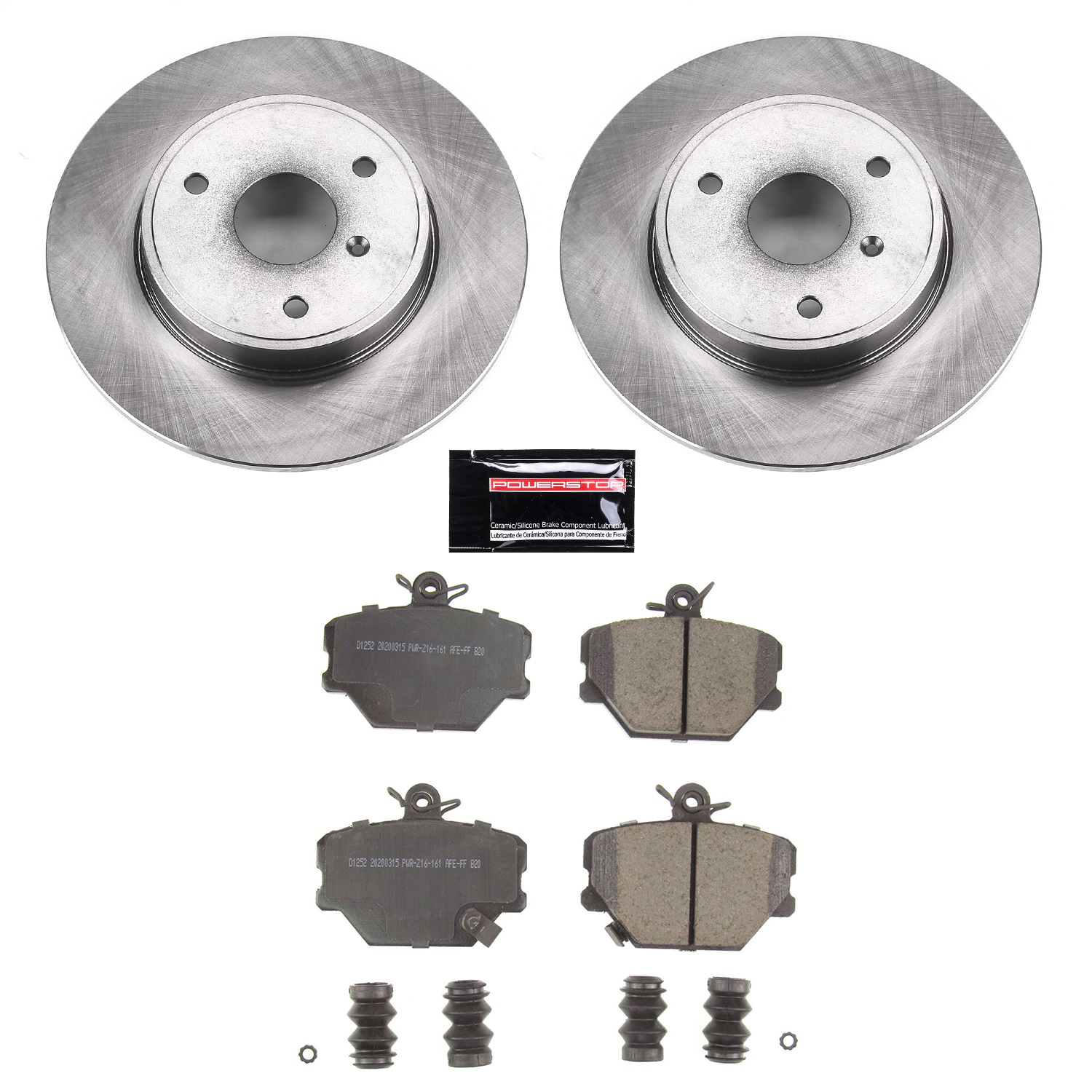 Power Stop - KOE5695 - Front - Disc Brake Pad and Rotor Kit