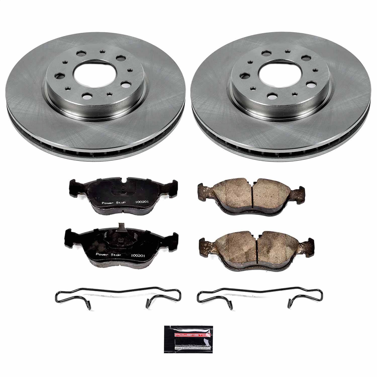 Power Stop - KOE572 - Front - Disc Brake Pad and Rotor Kit