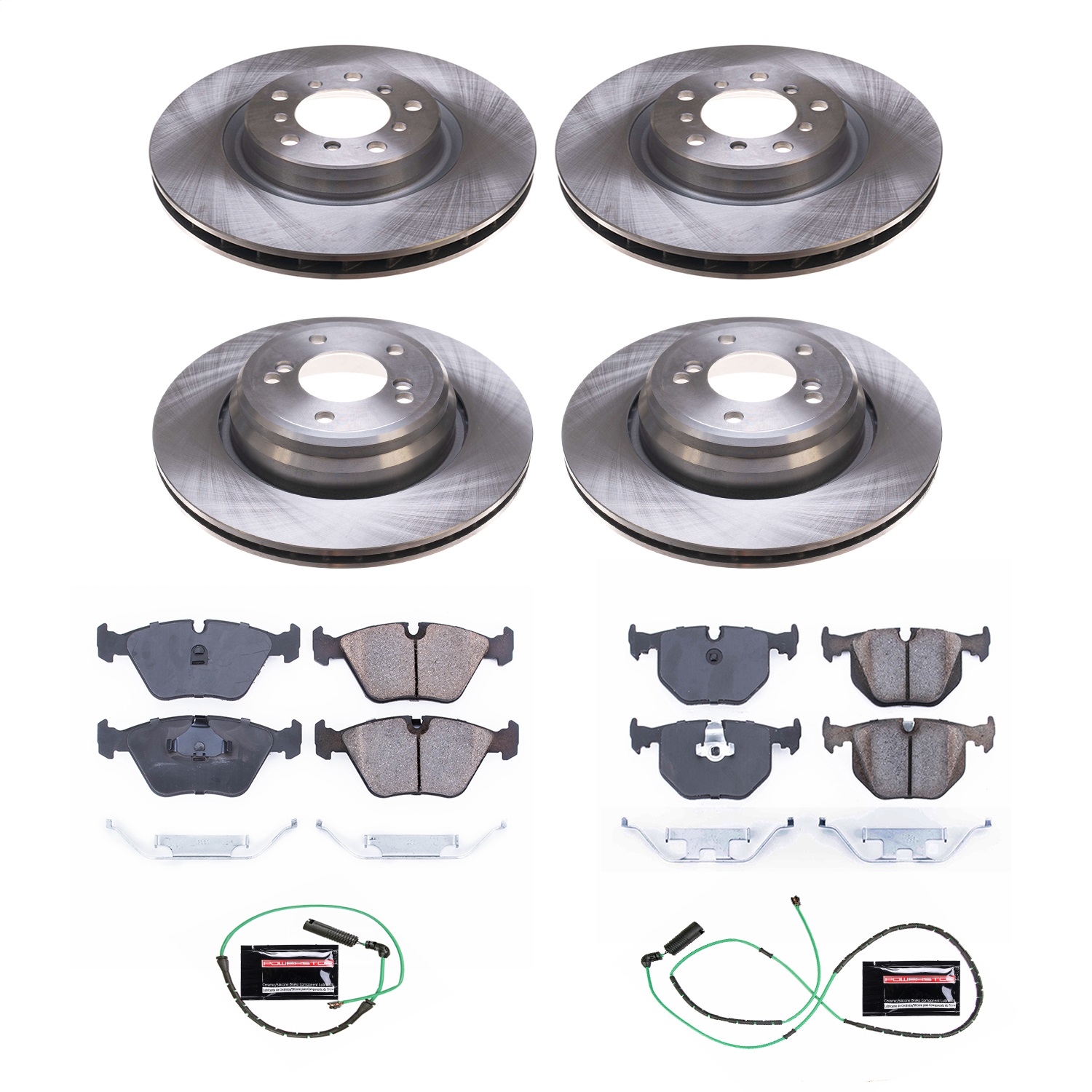 Power Stop - KOE5730 - Front and Rear - Disc Brake Pad and Rotor Kit